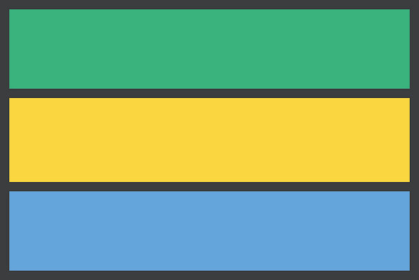 ícone bandeira do país africano no estilo filledoutline - Vetor, Imagem