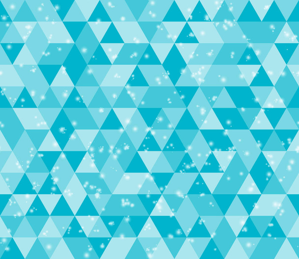 Illustratie teal driehoek patroon achtergrond die naadloos is en herhaalt - Foto, afbeelding