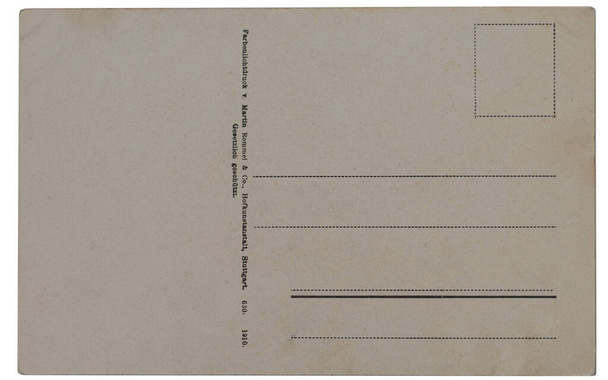 Винтажная открытка начала 20 века (1910), без почерка и штампа.. - Фото, изображение