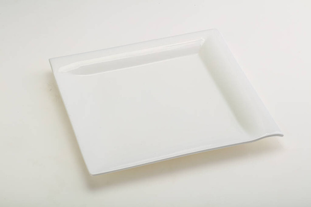 White proclean plate for serving isolated - Fotó, kép