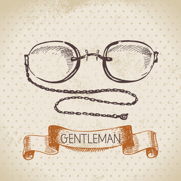 Gentleman accessory. - Вектор,изображение