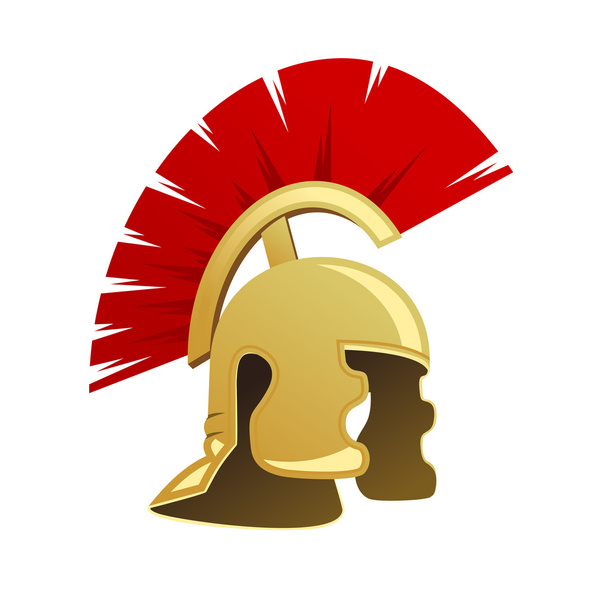 Starověký bojovník helma - Vektor, obrázek