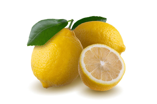 Lemon fruit isolated on alpha background - Foto, Imagen