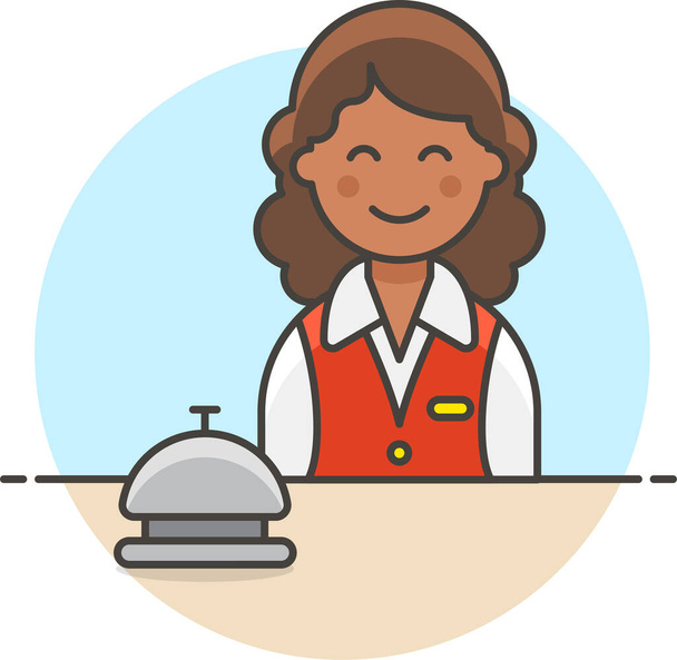 bell bellhop call icoon in toerismehotelsospitality categorie - Vector, afbeelding
