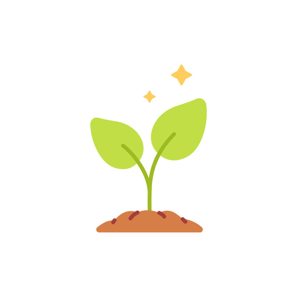 plant, groei, ecologie, milieu, lente, natuur, planten, boom, groen, spruit, - Vector, afbeelding