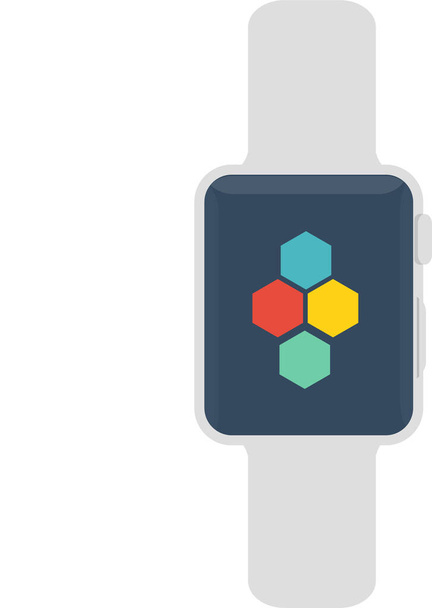 Apple iwatch dispositivo icono en otro estilo - Vector, Imagen
