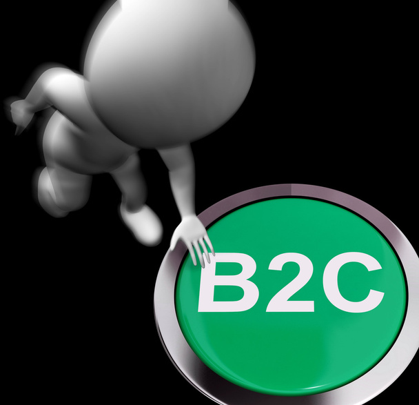 B2C préselt mutatja a vállalati ügyfelek és a kereskedelmi - Fotó, kép