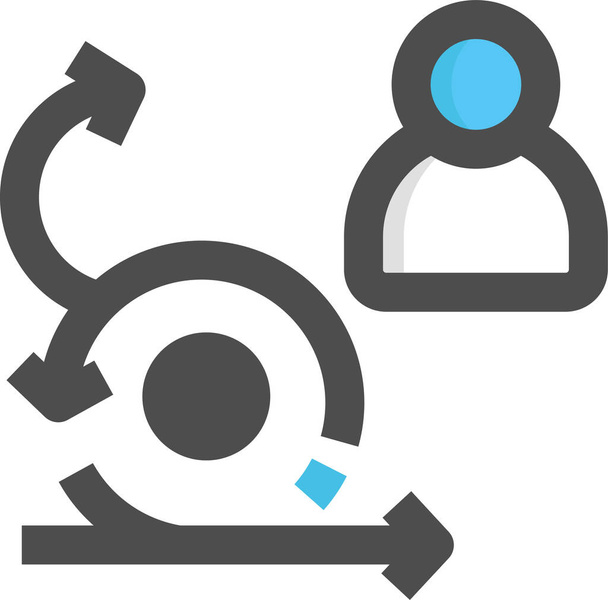 agilní agilní manifest management ikona - Vektor, obrázek