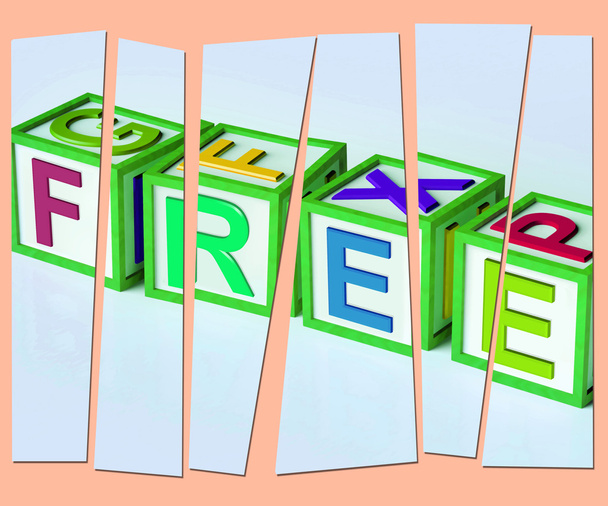 Kostenlose Briefe bedeuten kostenlos und kostenlos - Foto, Bild