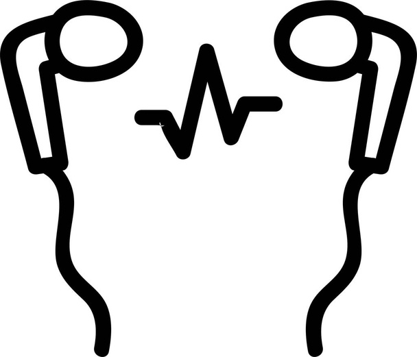 ikona sluchátka sluchátka - Vektor, obrázek