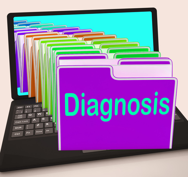 Діагностична тека Ноутбук показує медичні висновки та хвороби
 - Фото, зображення