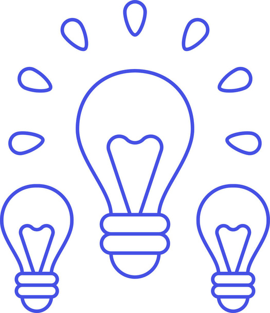 lâmpada para baixo ícone de ideia na categoria de gestão de negócios - Vetor, Imagem