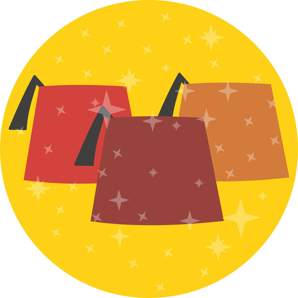 cap clothing dress icon in flat style - ベクター画像