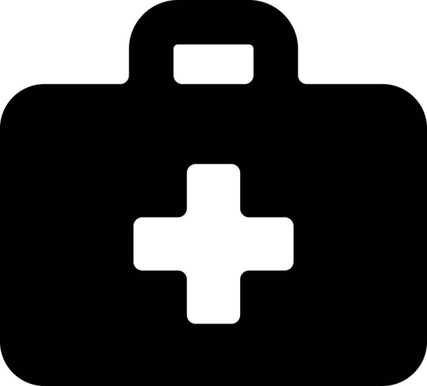 икона первой медицинской помощи в солидном стиле - Вектор,изображение