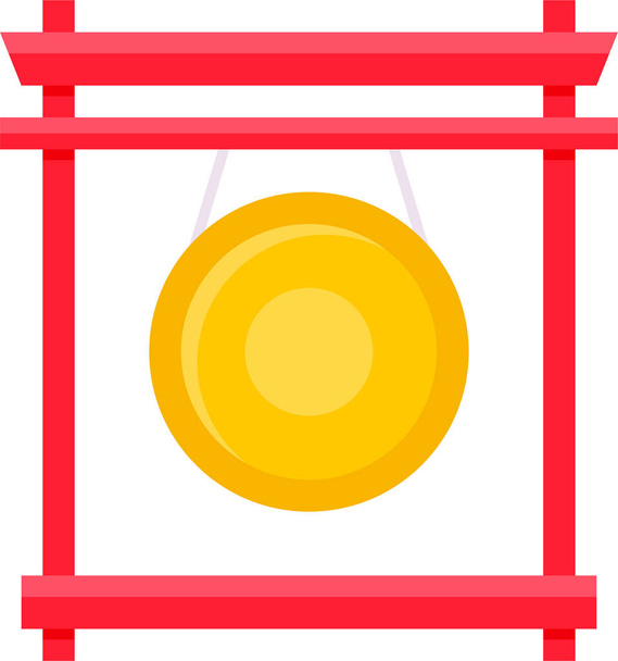 chinese chinese new year culture icon in flat style - Vector, Image