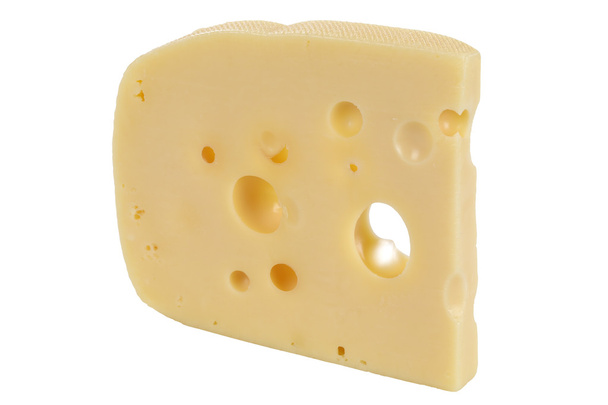 Swiss or Dutch cheese with holes - 写真・画像