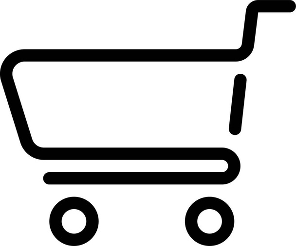 cart checkout shopping icon in outline style - Vector, Image