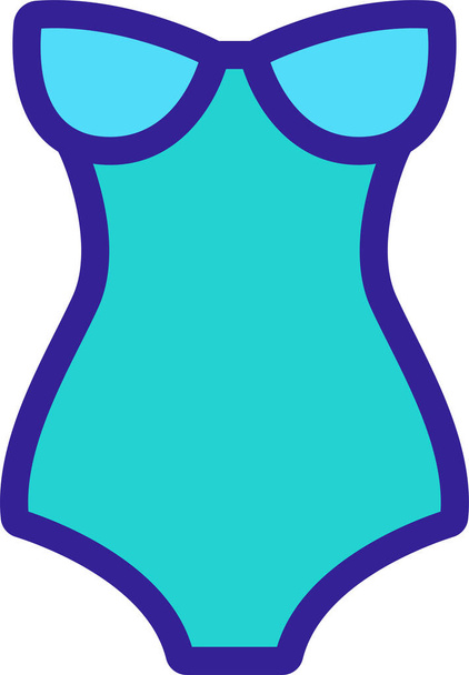 clothes female fused icon - Vector, Image