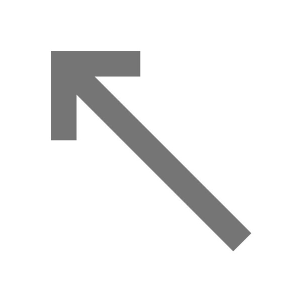 flèche flèche diagonale icône clé de la maison dans le style solide - Vecteur, image