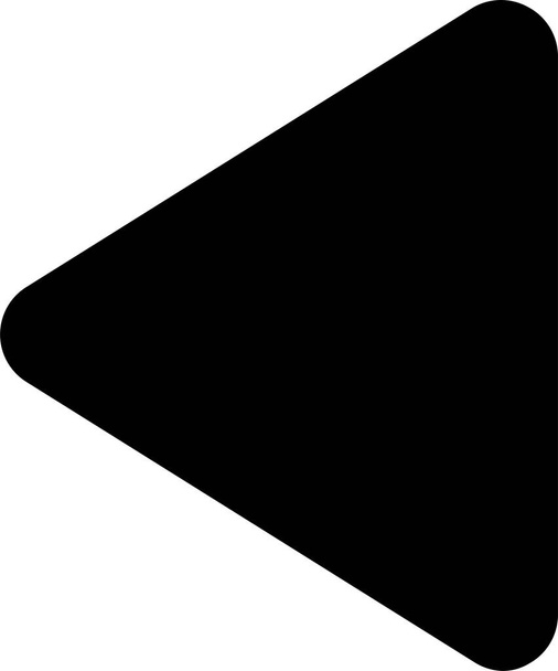 Pfeil-zurück-Symbol in solidem Stil - Vektor, Bild