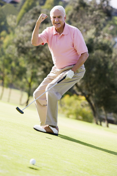 Man Playing A Game Of Golf - Фото, изображение