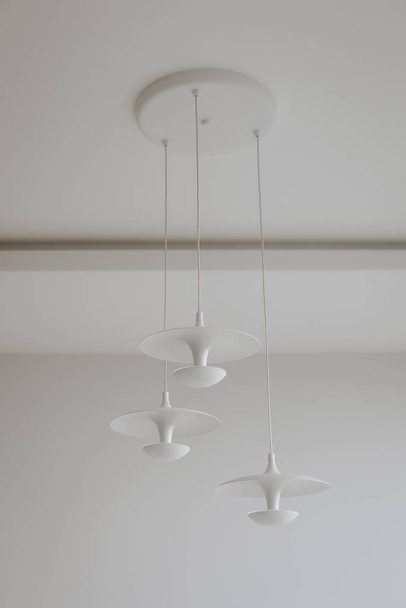 decorative pendant ceiling lamp design interior white wall - Fotó, kép