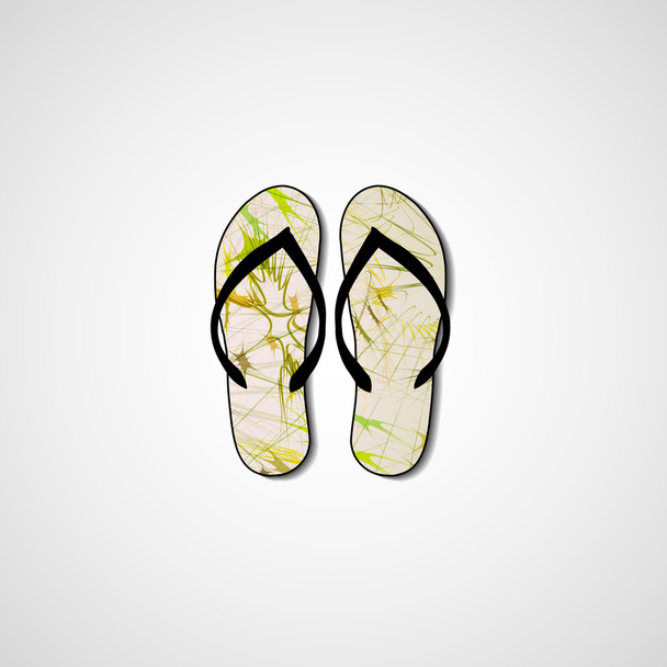 Abstract illustration on flip flops - Vector, Image