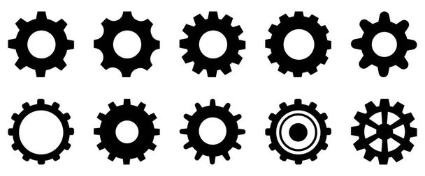 Cogwheel machine gear icon - Vector, Image