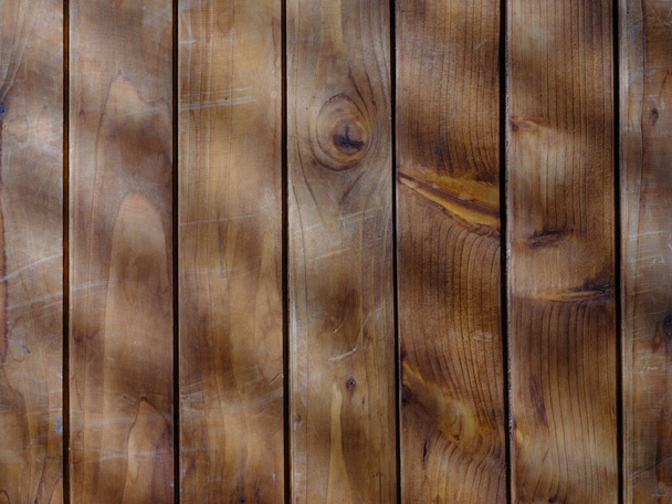 view of wooden planks in bright sunlight - Photo, Image
