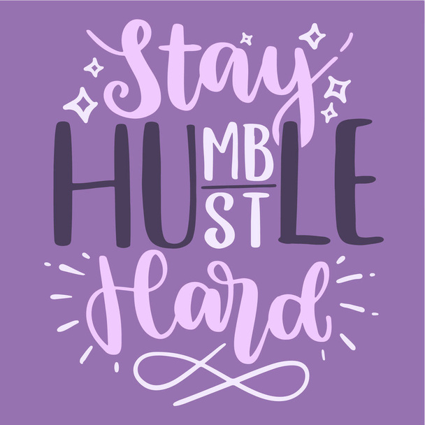 Hustle Motivational Inspirational Stampabile Poster Mug Adesivo T Shirt Design  - Foto, immagini