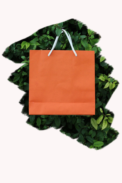 Recyclable paper bag for green - Photo, Image