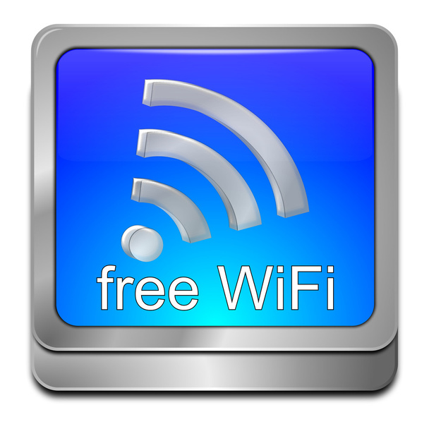 gratis draadloos wifi knop - Foto, afbeelding