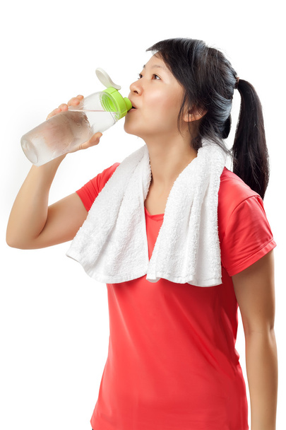 Fitness kadın içme suyu - Fotoğraf, Görsel