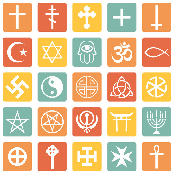 Ensemble vectoriel de symboles religieux
 - Vecteur, image