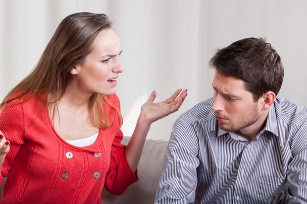 Woman yelling at her man - Photo, Image