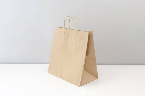 Paper bag, isolated background - Fotoğraf, Görsel
