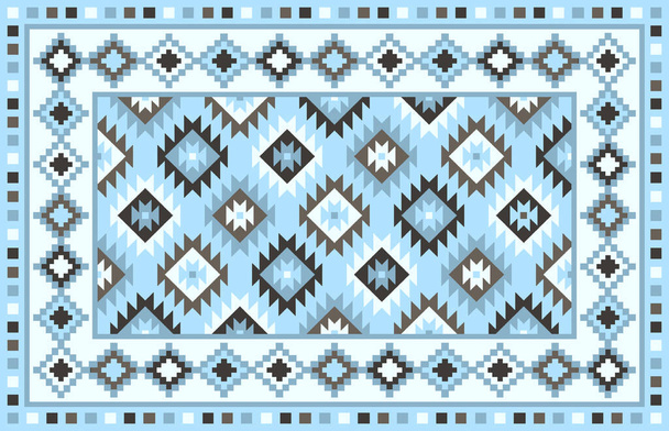 Dywan wanna i dywan Boho styl etniczny wzór projektu z rozpaczliwej tkane tekstury i efekt - Zdjęcie, obraz