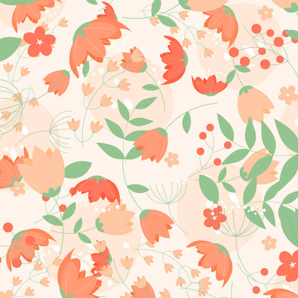 Abstract flower pattern background. Vector illustration. Abstract background. - Вектор,изображение