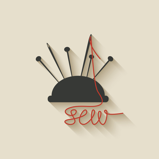 sewing needles background - Vector, Image