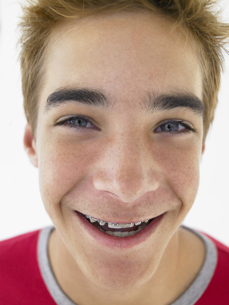 Portrait Of Teenage Boy Smiling - Fotografie, Obrázek