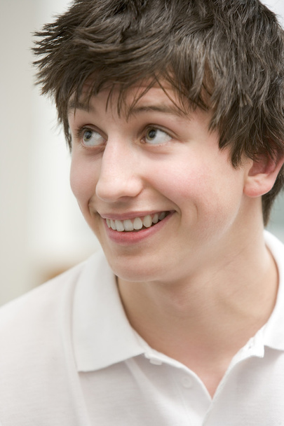 Portrait Of Teenage Boy Smiling - Foto, Imagen