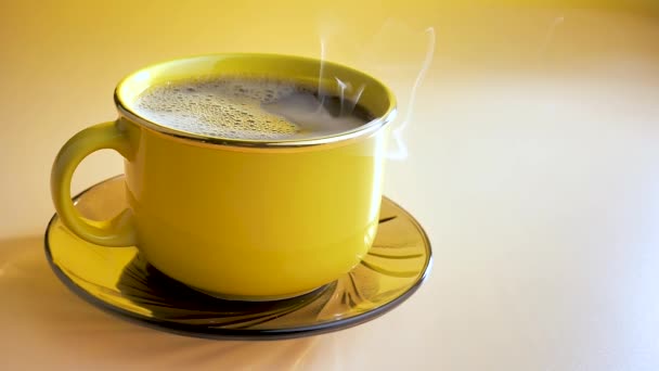 喫煙したカップのコーヒー - 映像、動画