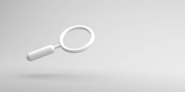 3D render illustration of magnifying glasses - Φωτογραφία, εικόνα
