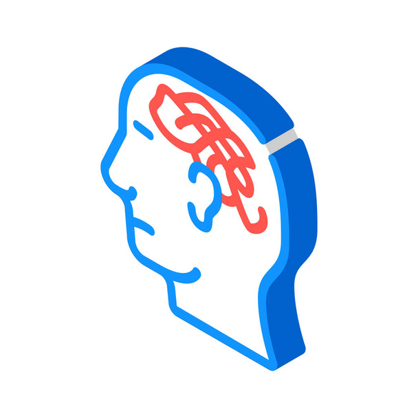 confused thoughts isometric icon vector illustration - Vector, Image