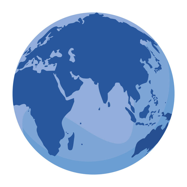 blauwe planeet aarde - Vector, afbeelding