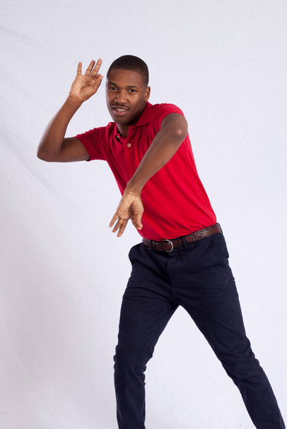 Happy Black man with a dance - Фото, зображення
