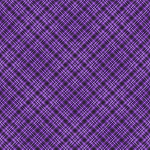 Chevron Plaid tartán púrpura texturizado diseño de patrón sin costuras adecuado para textiles de moda y gráficos - Vector, Imagen