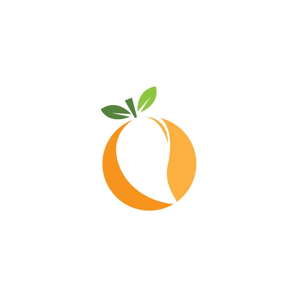 mango simgesi logo vektör şablonu - Vektör, Görsel