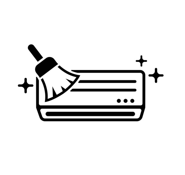 Illustration d'icône vectorielle de nettoyage AC (climatiseur) - Vecteur, image