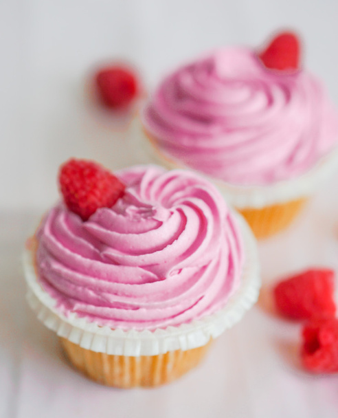 raspberry muffins - Foto, Bild